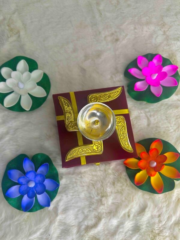 Swastik Diya for Pooja