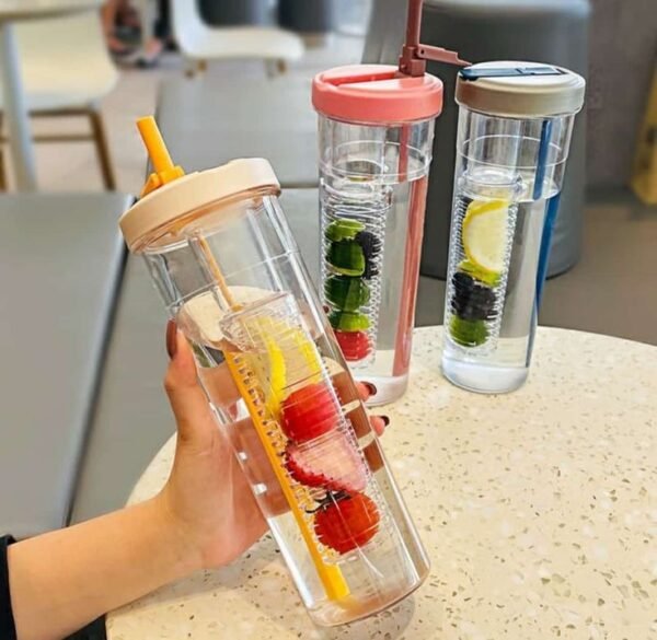Premium Fruit Infuser Water Bottle with Straw – Leak-Proof (1)