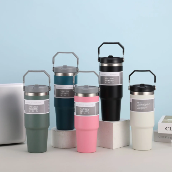 Premium Vacuum Insulated Travel Mug – 900ml Leak-Proof Stainless Steel Thermos with Handle | Hot & Cold Flask for Office, Gym, Outdoor - Image 4