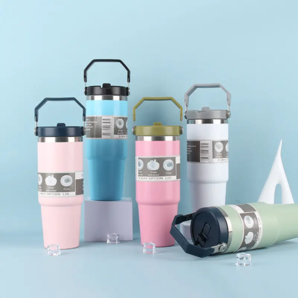 Premium Vacuum Insulated Travel Mug – 900ml Leak-Proof Stainless Steel Thermos with Handle | Hot & Cold Flask for Office, Gym, Outdoor - Image 3